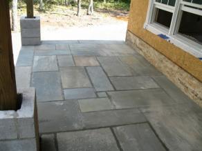 Round Top Blue Stone Patio